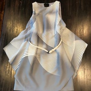 Halston Heritage Winged Cape Dress